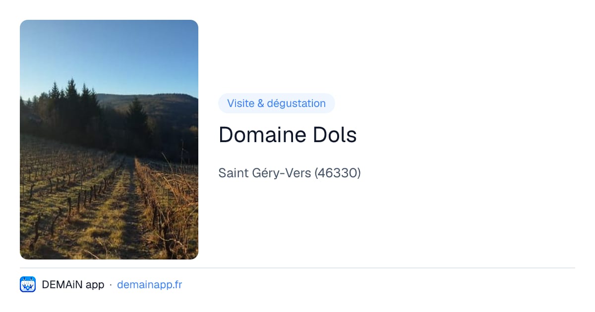 Domaine Dols — Saint Géry-Vers
