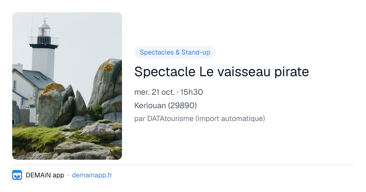 Spectacle Le vaisseau pirate — Kerlouan