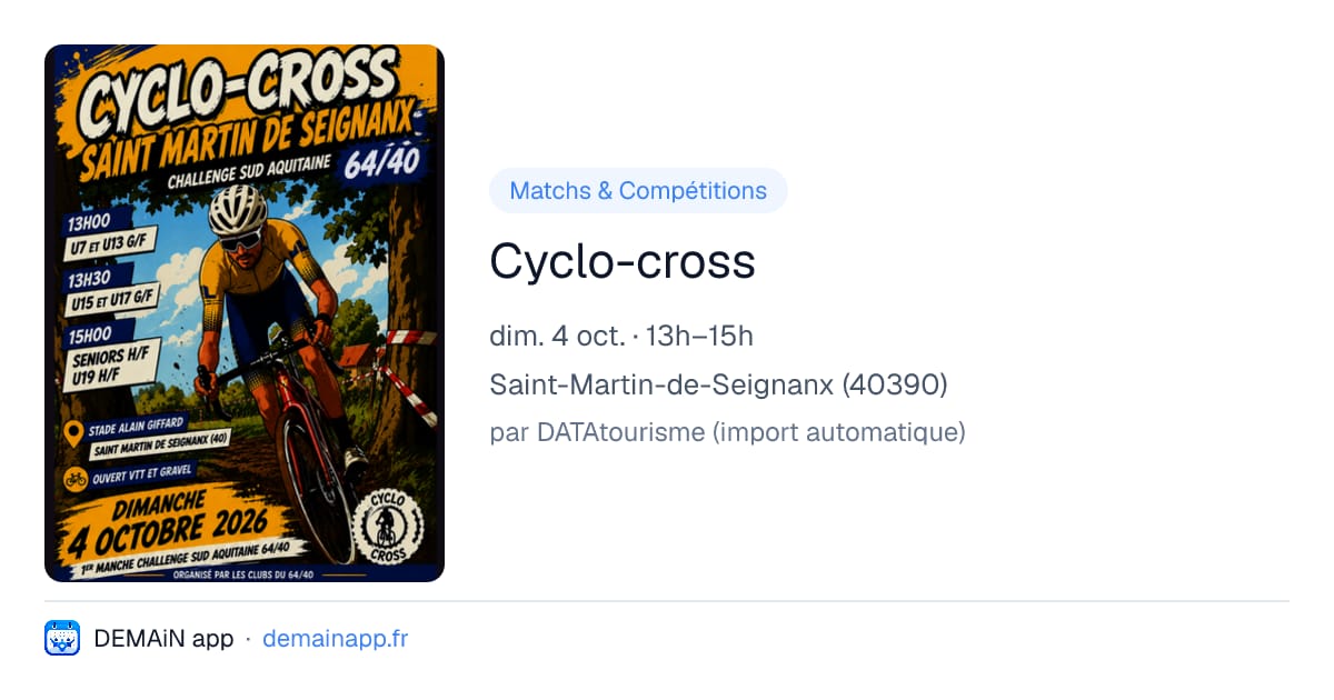 Cyclo-cross — Saint-Martin-de-Seignanx