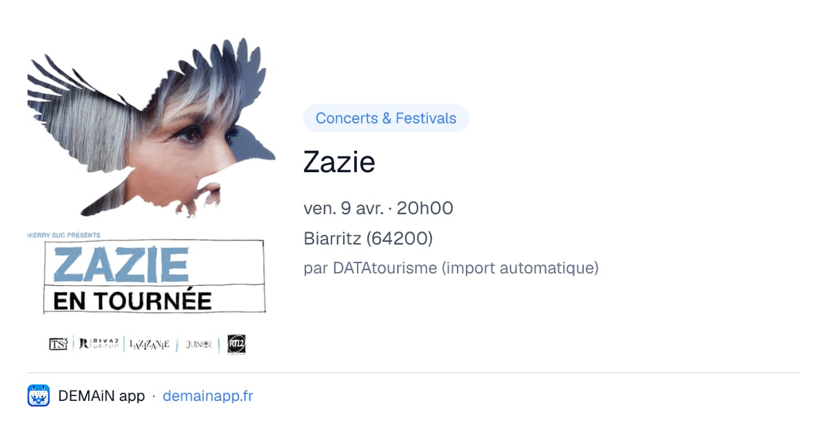Zazie — Biarritz