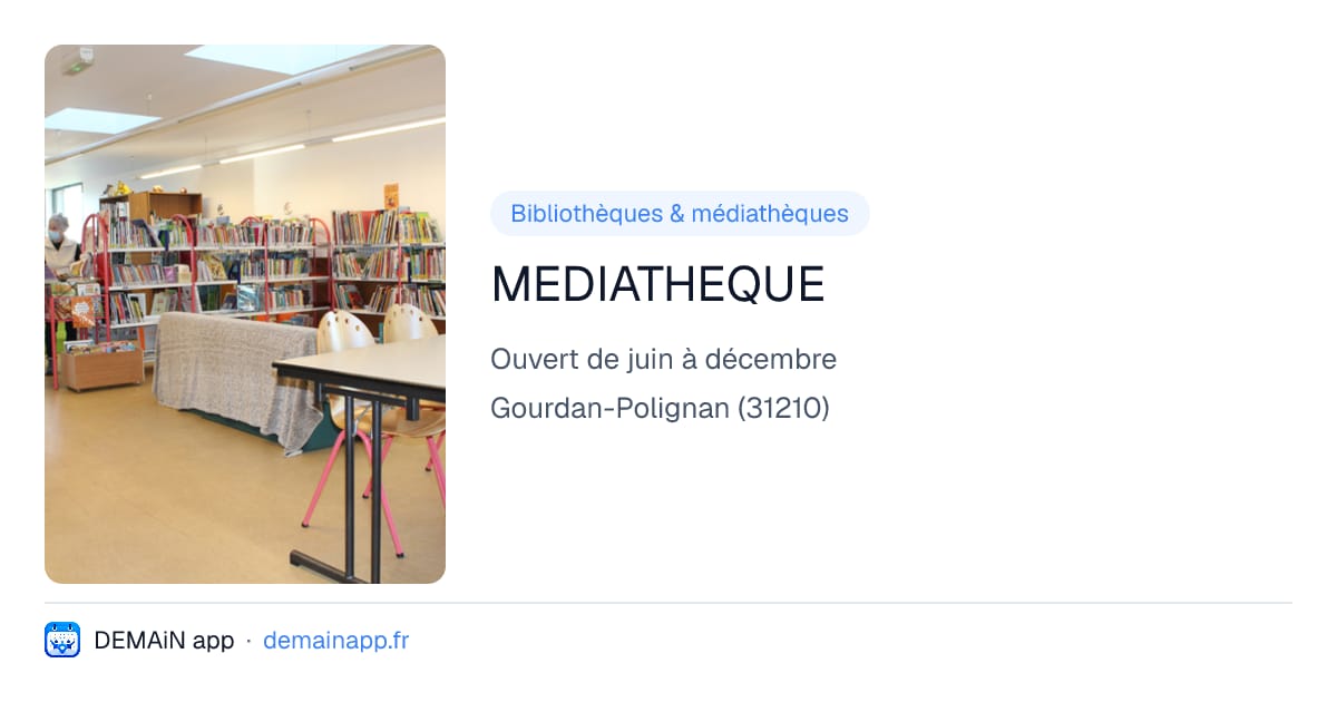 MEDIATHEQUE — Gourdan-Polignan