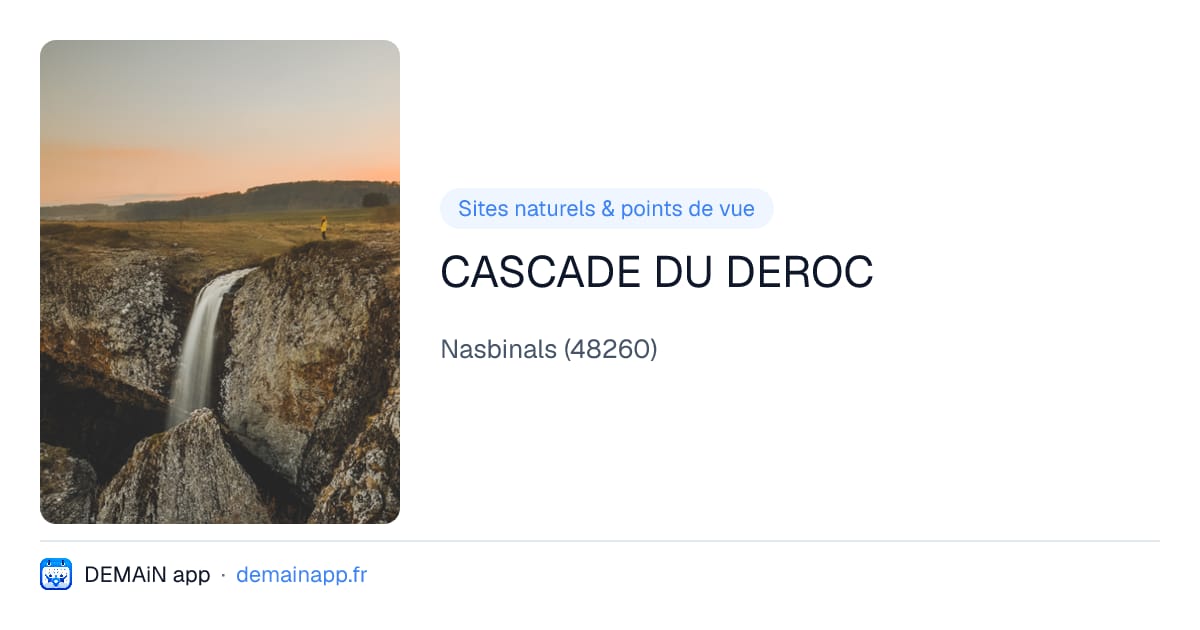 CASCADE DU DEROC — Nasbinals