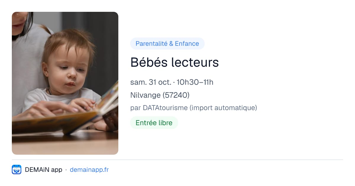 Bébés lecteurs — Nilvange