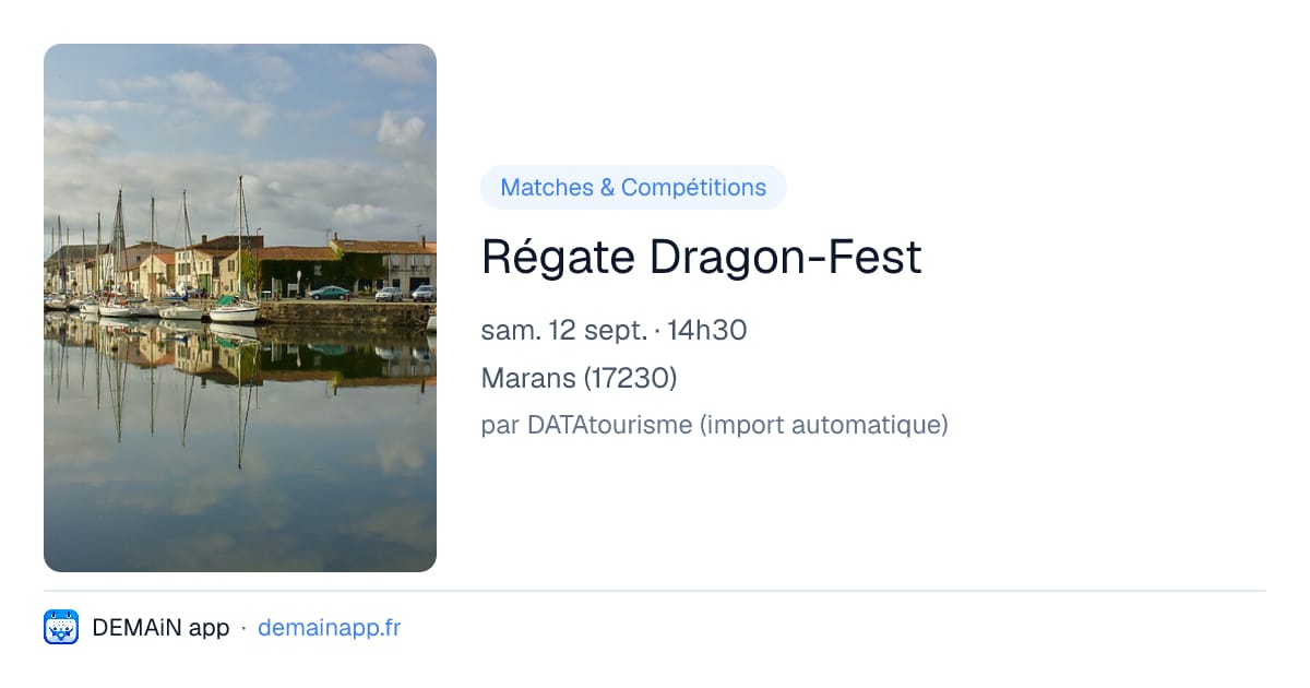 Régate Dragon-Fest — Marans