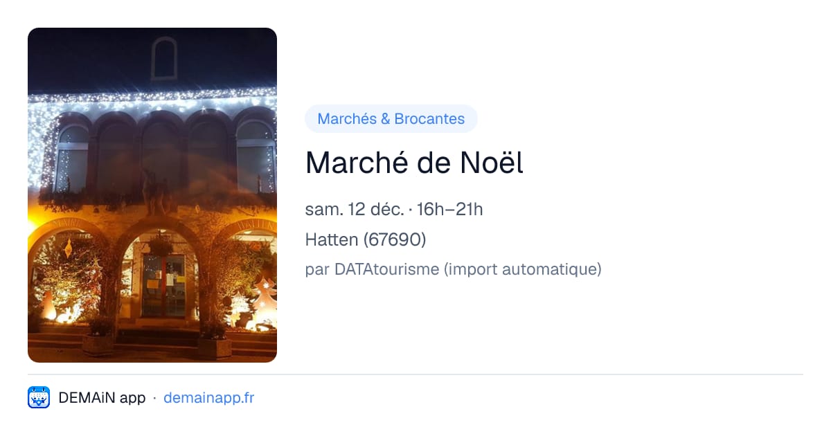 Marché de Noël — Hatten