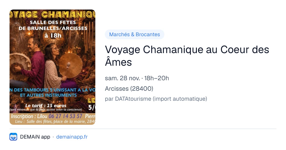 Voyage Chamanique au Coeur des Âmes — Arcisses