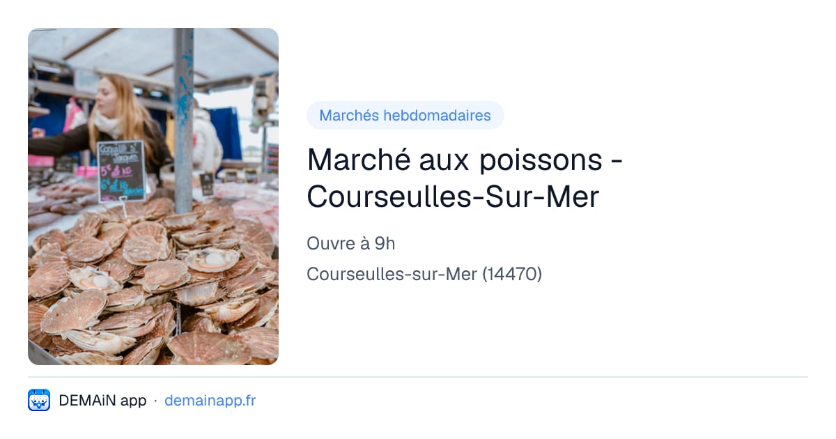 Marché aux poissons - Courseulles-Sur-Mer — Courseulles-sur-Mer