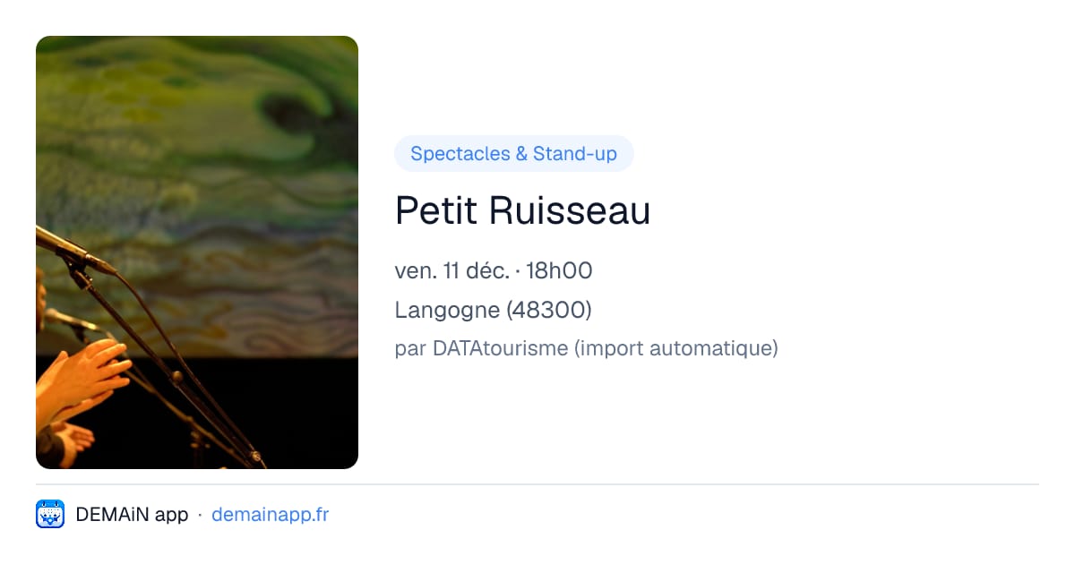 Petit Ruisseau — Langogne