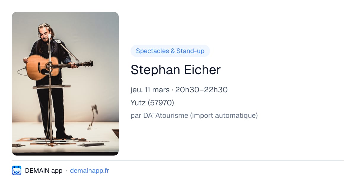 Stephan Eicher — Yutz