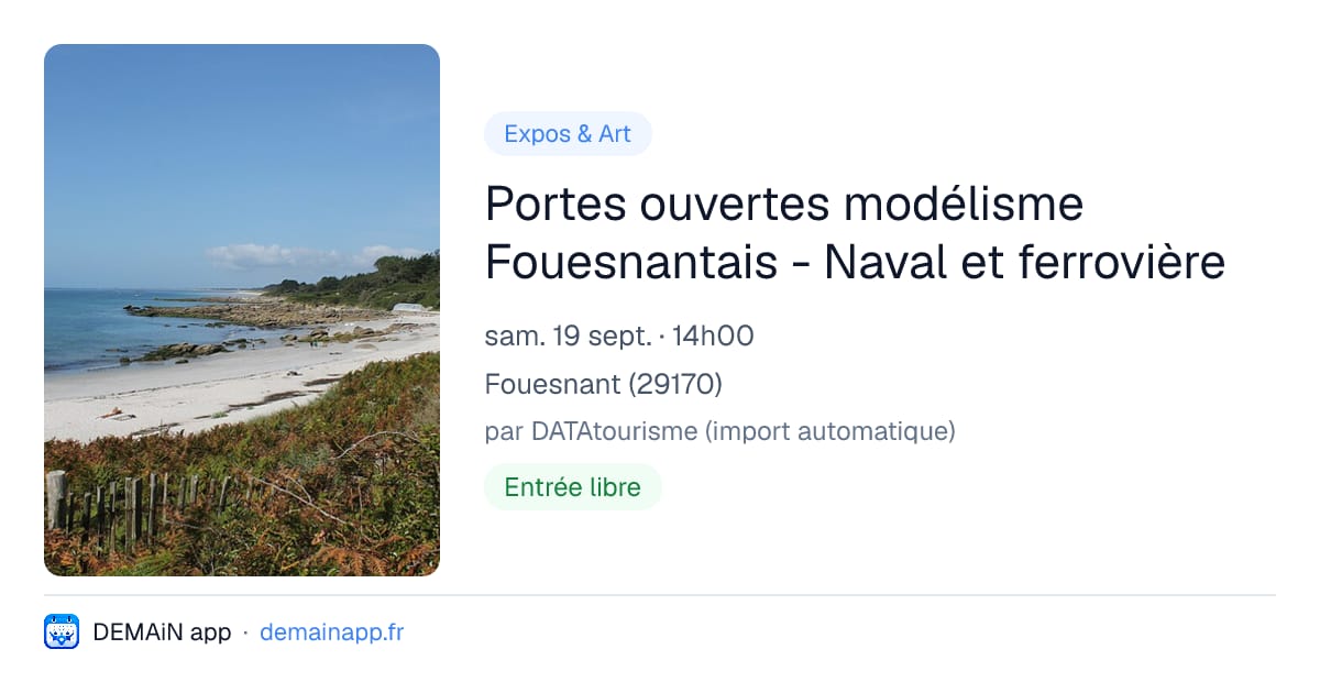 Portes ouvertes modélisme Fouesnantais - Naval et ferrovière — Fouesnant