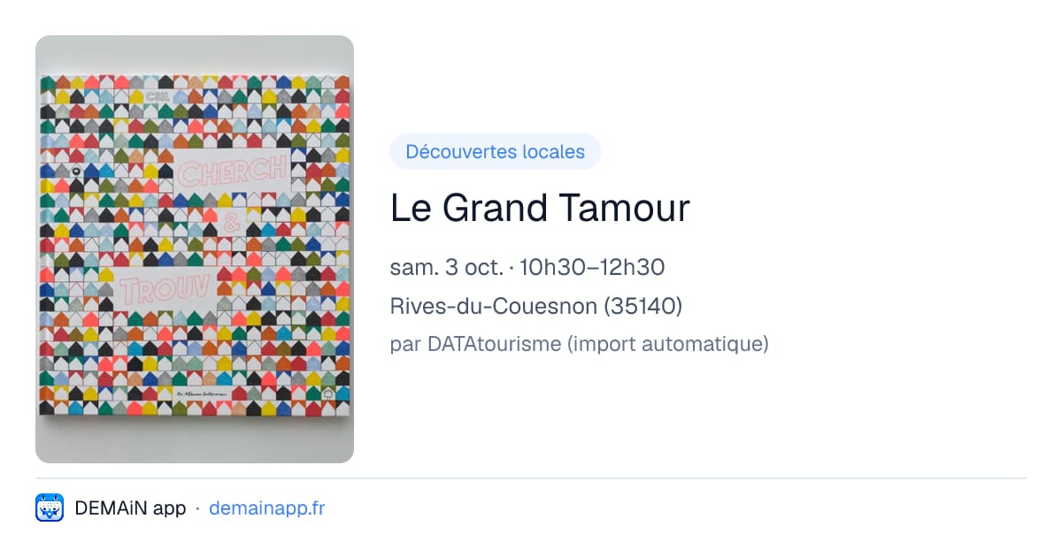 Le Grand Tamour — Rives-du-Couesnon