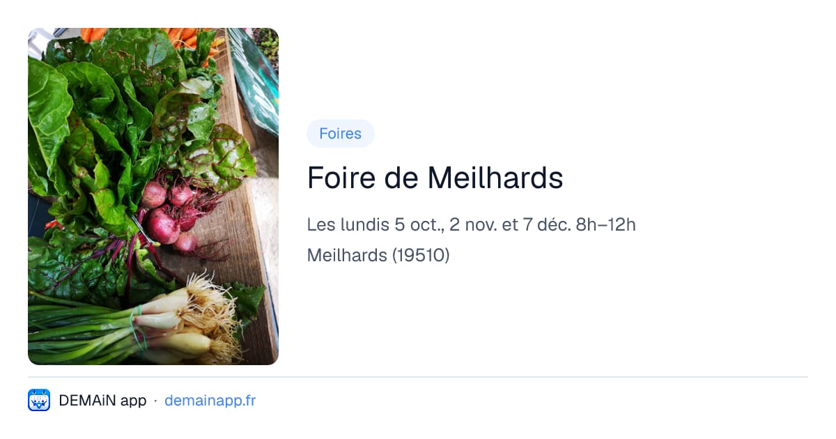 Foire de Meilhards — Meilhards