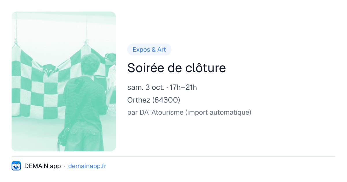Soirée de clôture — Orthez