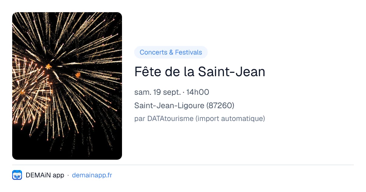 Fête de la Saint-Jean — Saint-Jean-Ligoure