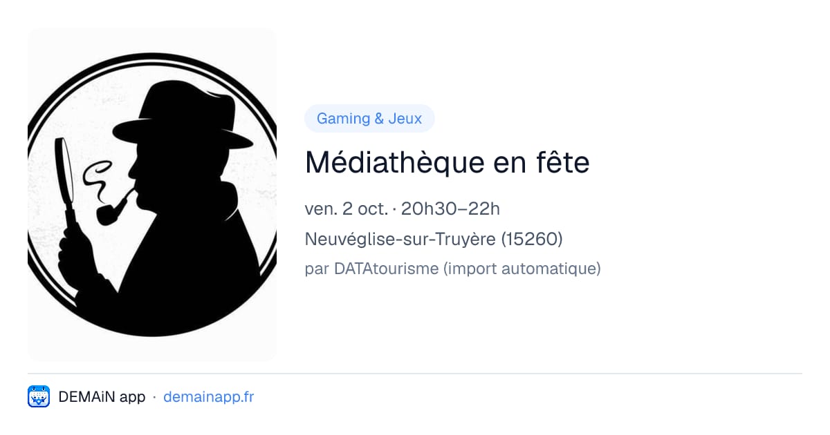 Médiathèque en fête — Neuvéglise-sur-Truyère