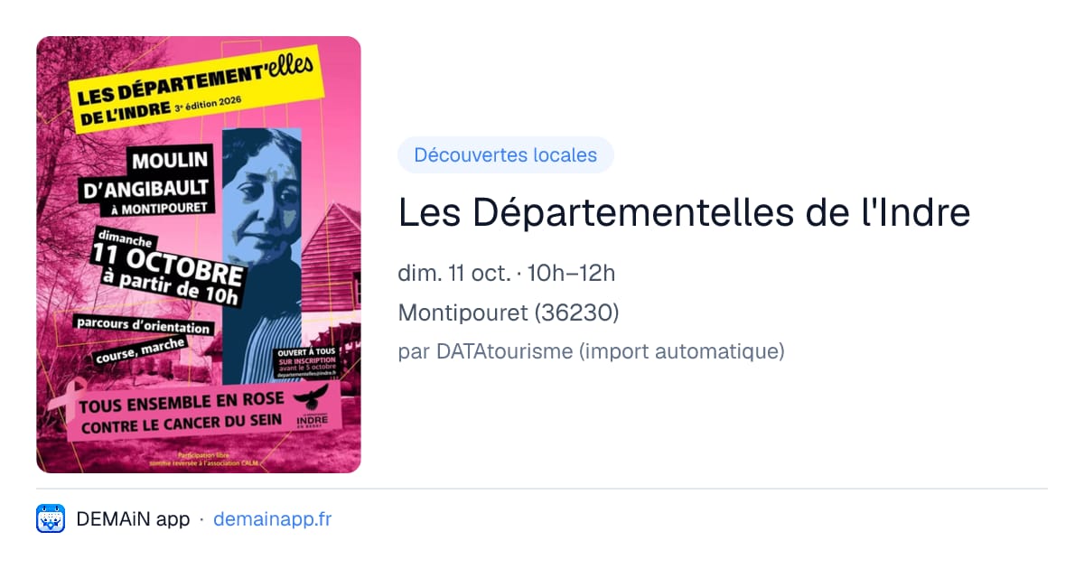 Les Départementelles de l'Indre — Montipouret