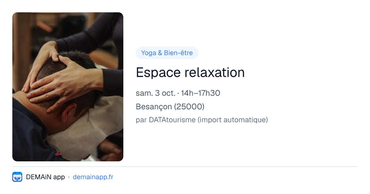 Espace relaxation — Besançon