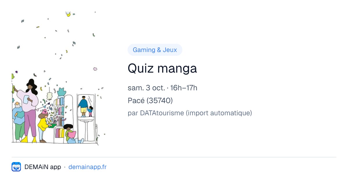 Quiz manga — Pacé