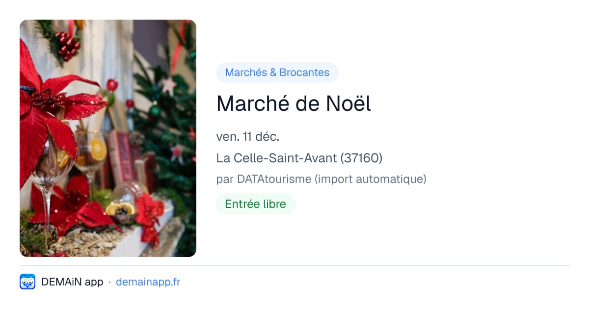 Marché de Noël — La Celle-Saint-Avant