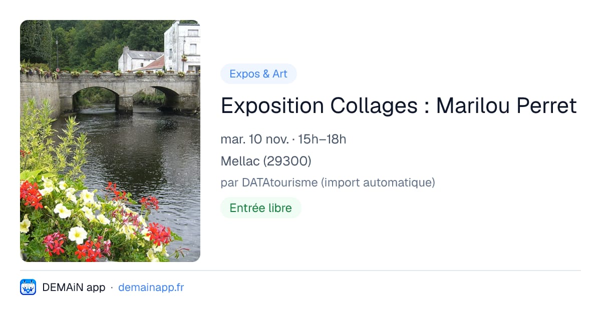 Exposition Collages : Marilou Perret — Mellac
