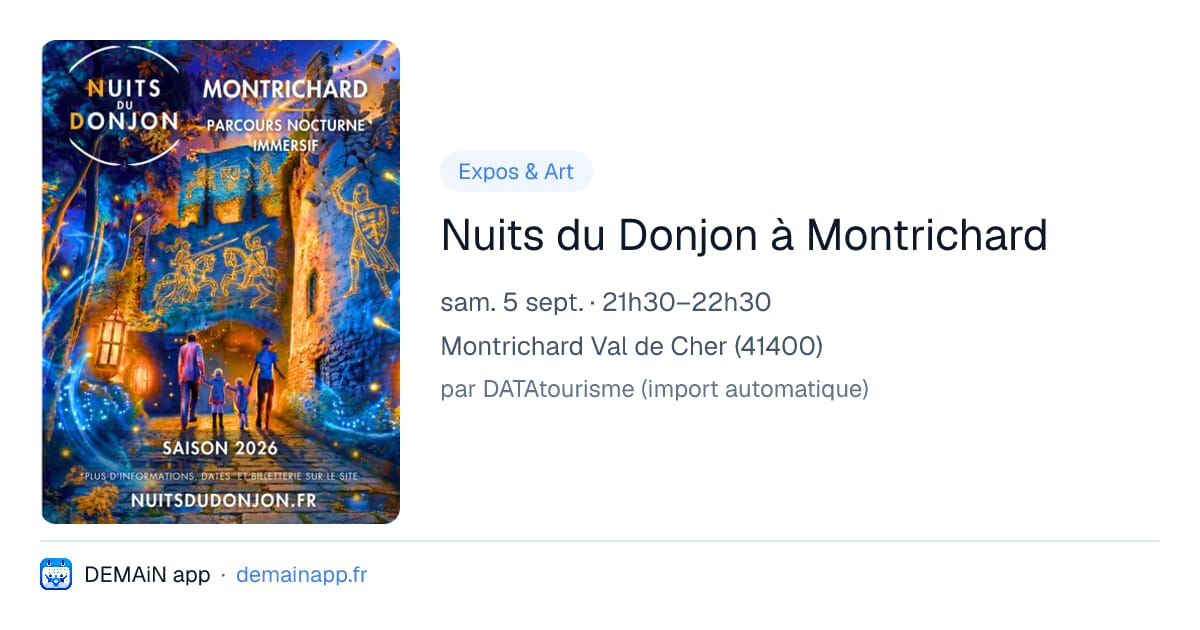 Nuits du Donjon à Montrichard — Montrichard Val de Cher