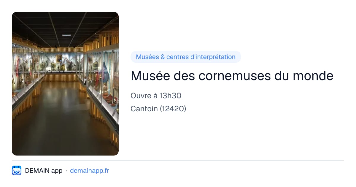 Musée des cornemuses du monde — Cantoin
