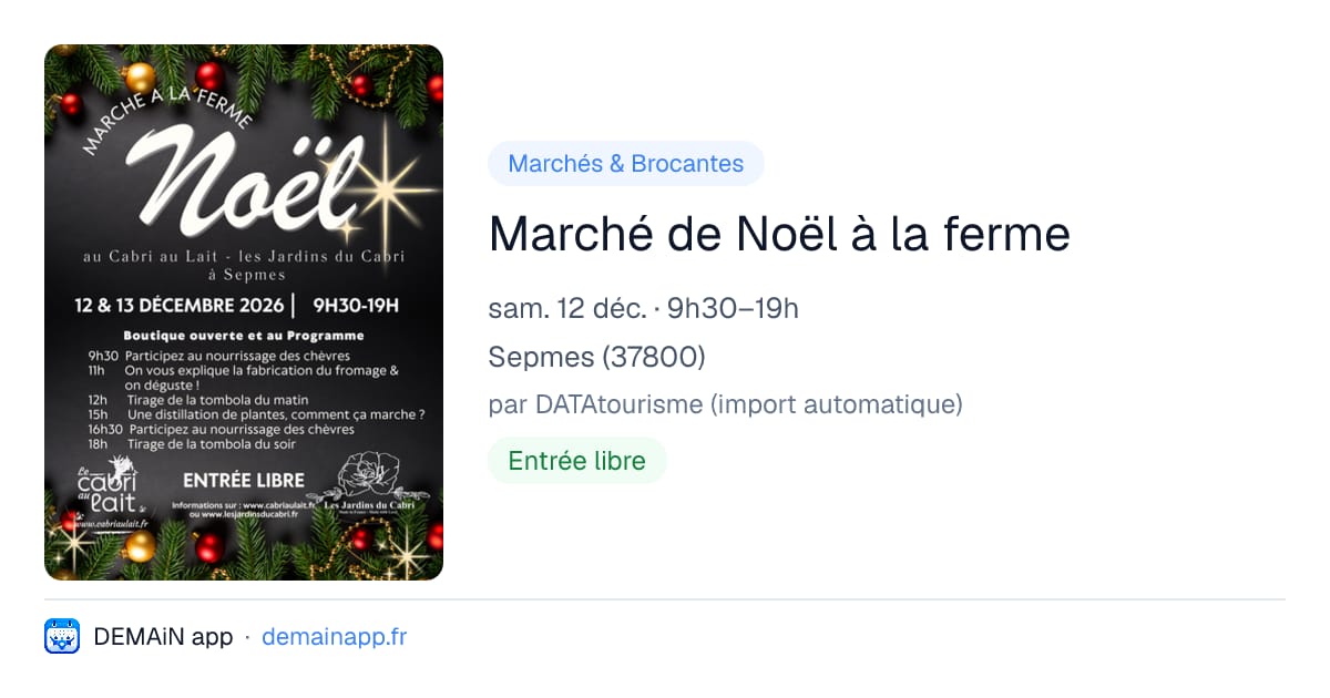 Marché de Noël à la ferme — Sepmes