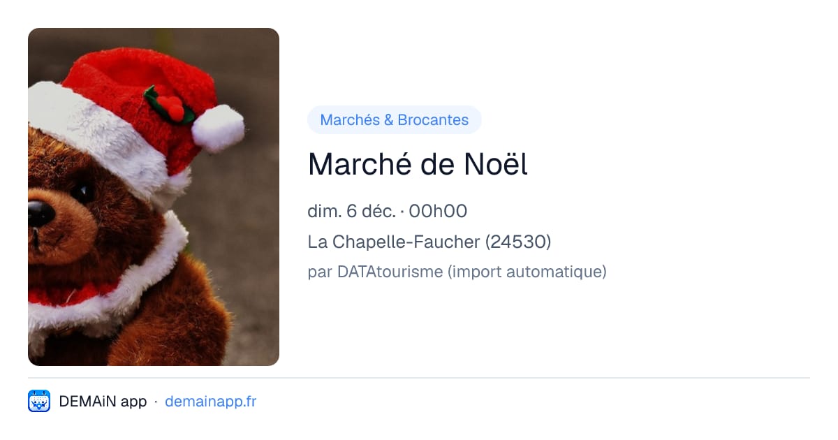 Marché de Noël — La Chapelle-Faucher