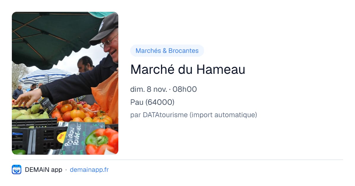 Marché du Hameau — Pau
