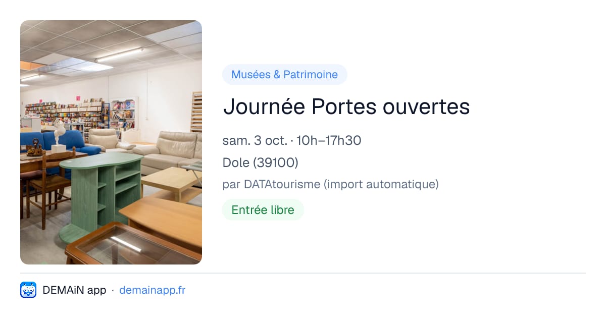 Journée Portes ouvertes — Dole
