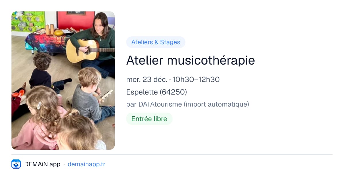Atelier musicothérapie — Espelette