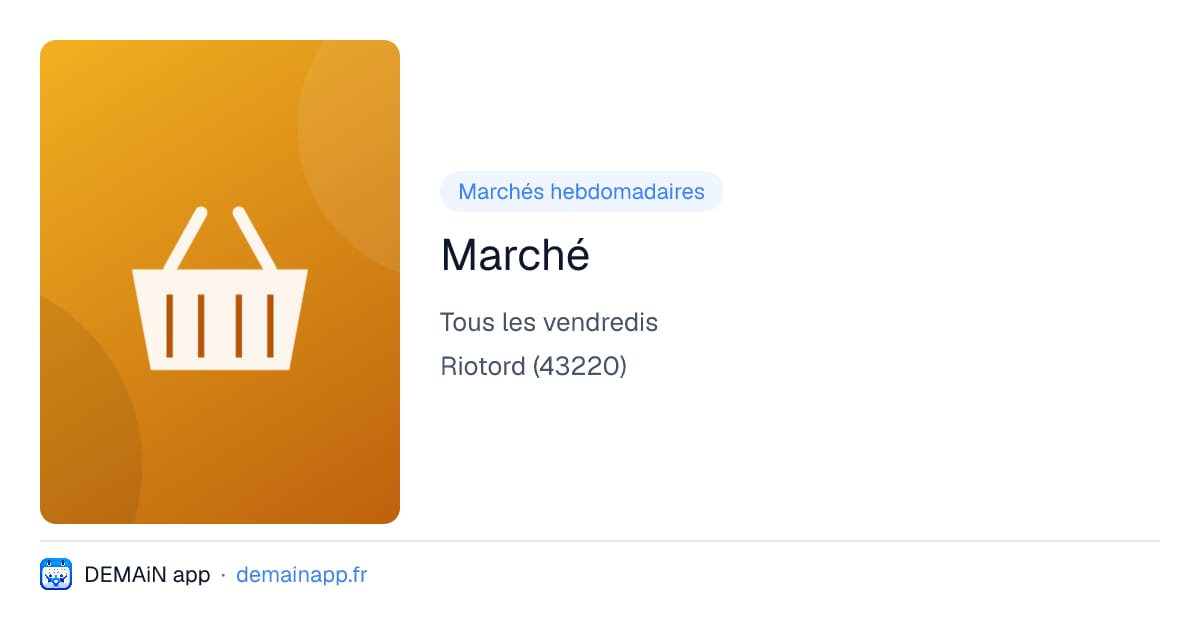 Marché — Riotord