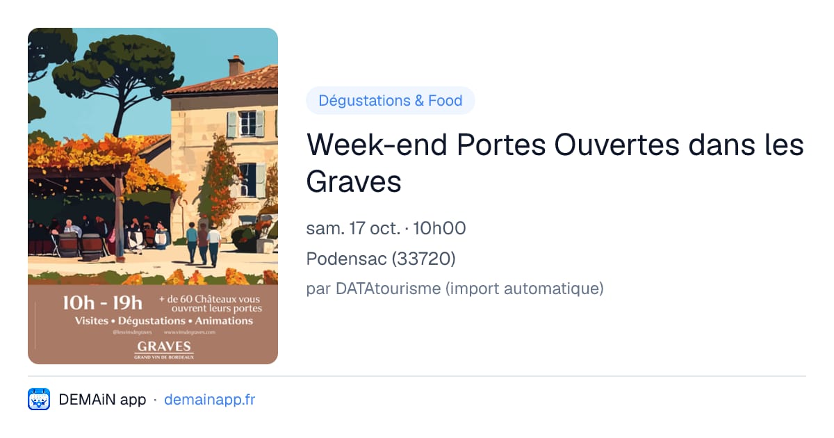 Week-end Portes Ouvertes dans les Graves — Podensac