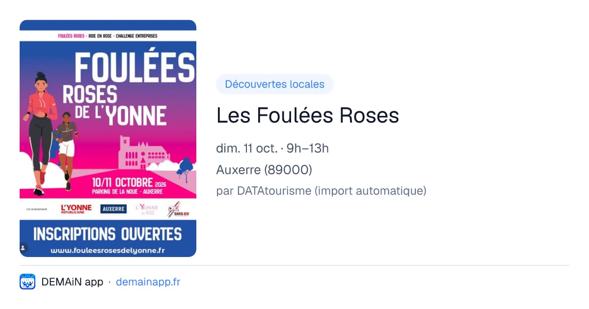 Les Foulées Roses — Auxerre