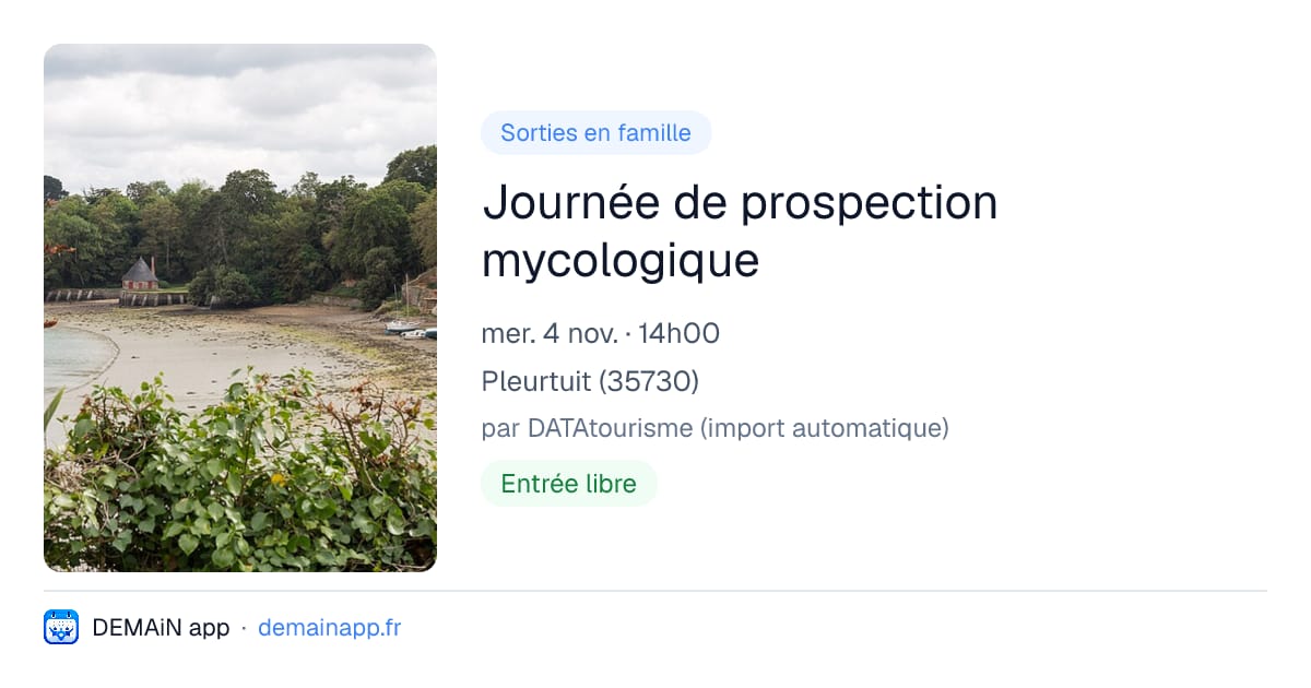 Journée de prospection mycologique — Pleurtuit