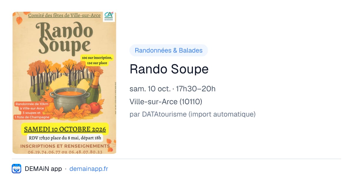 Rando Soupe — Ville-sur-Arce
