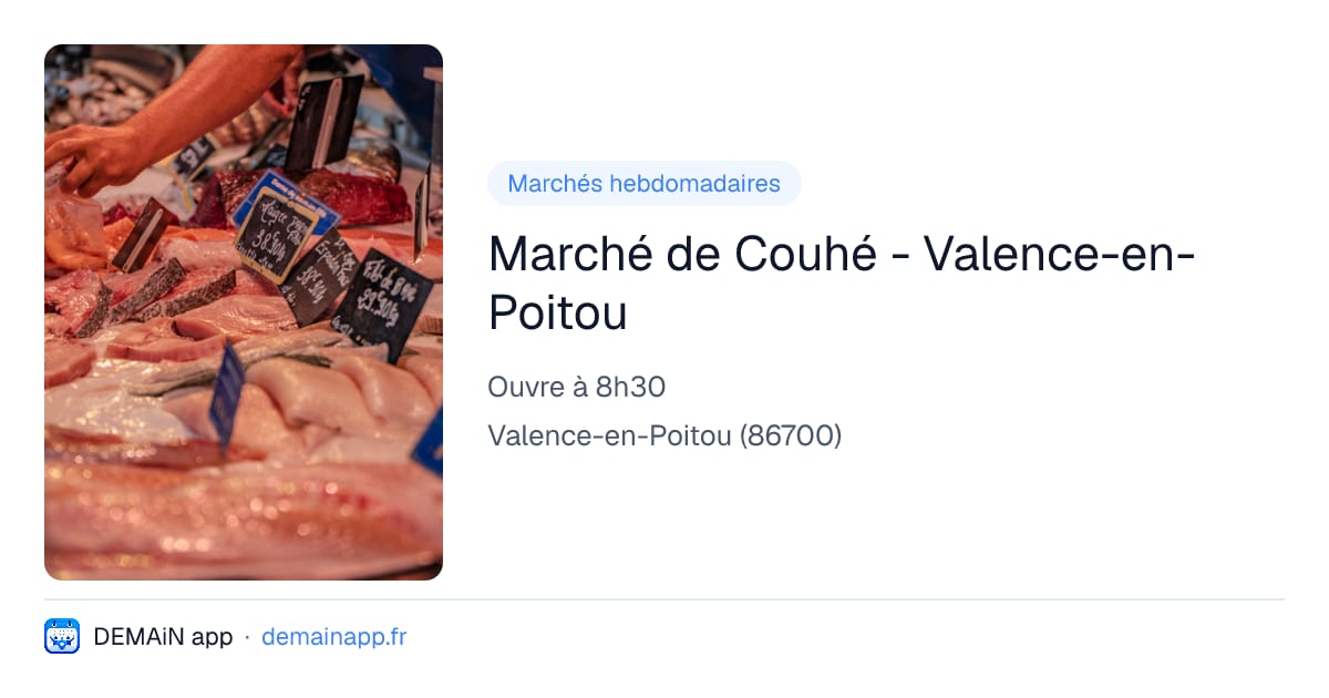 Marché de Couhé - Valence-en-Poitou — Valence-en-Poitou