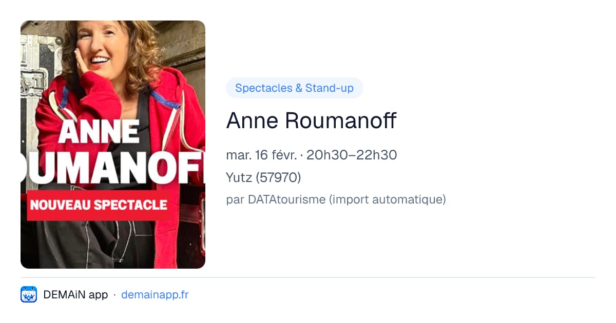 Anne Roumanoff — Yutz