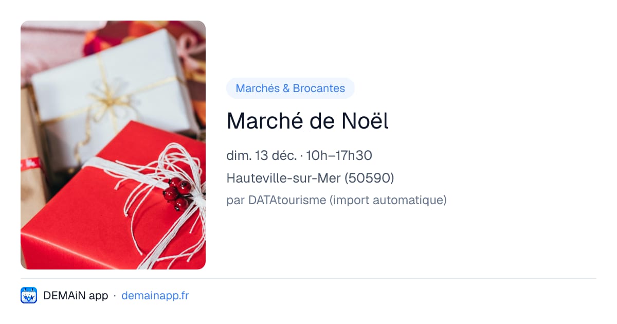 Marché de Noël — Hauteville-sur-Mer