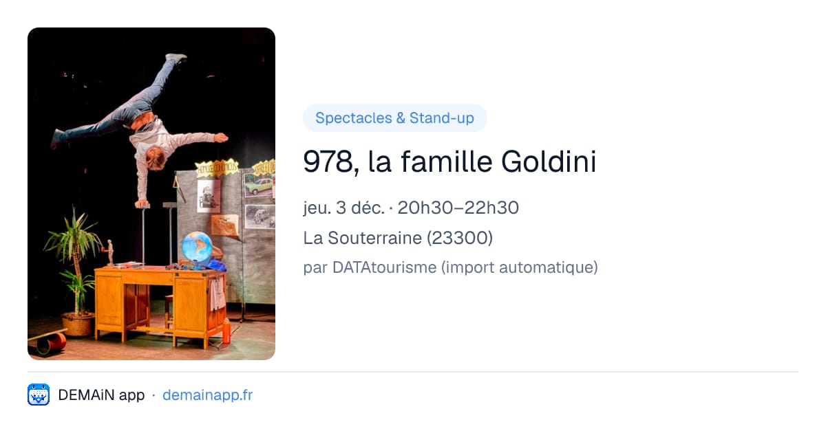 978, la famille Goldini — La Souterraine