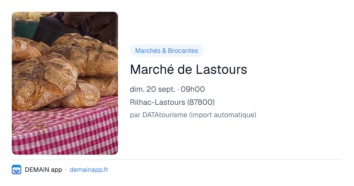 Marché de Lastours — Rilhac-Lastours