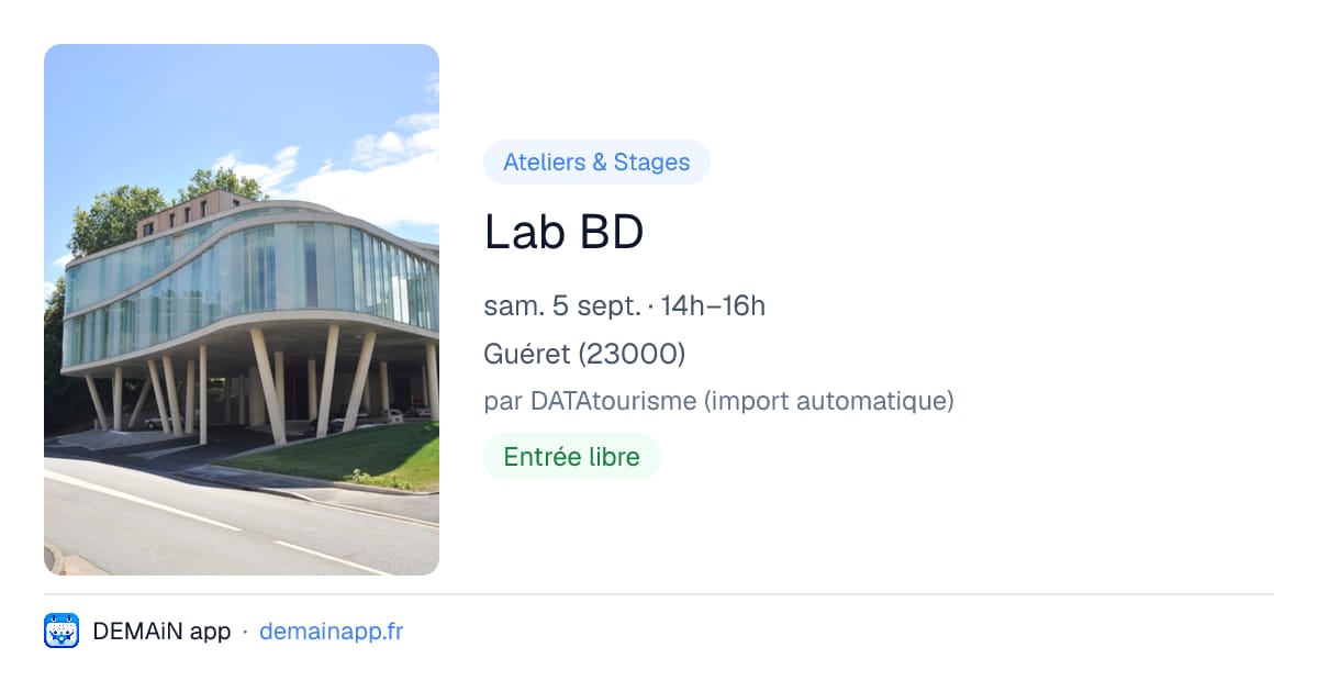 Lab BD — Guéret