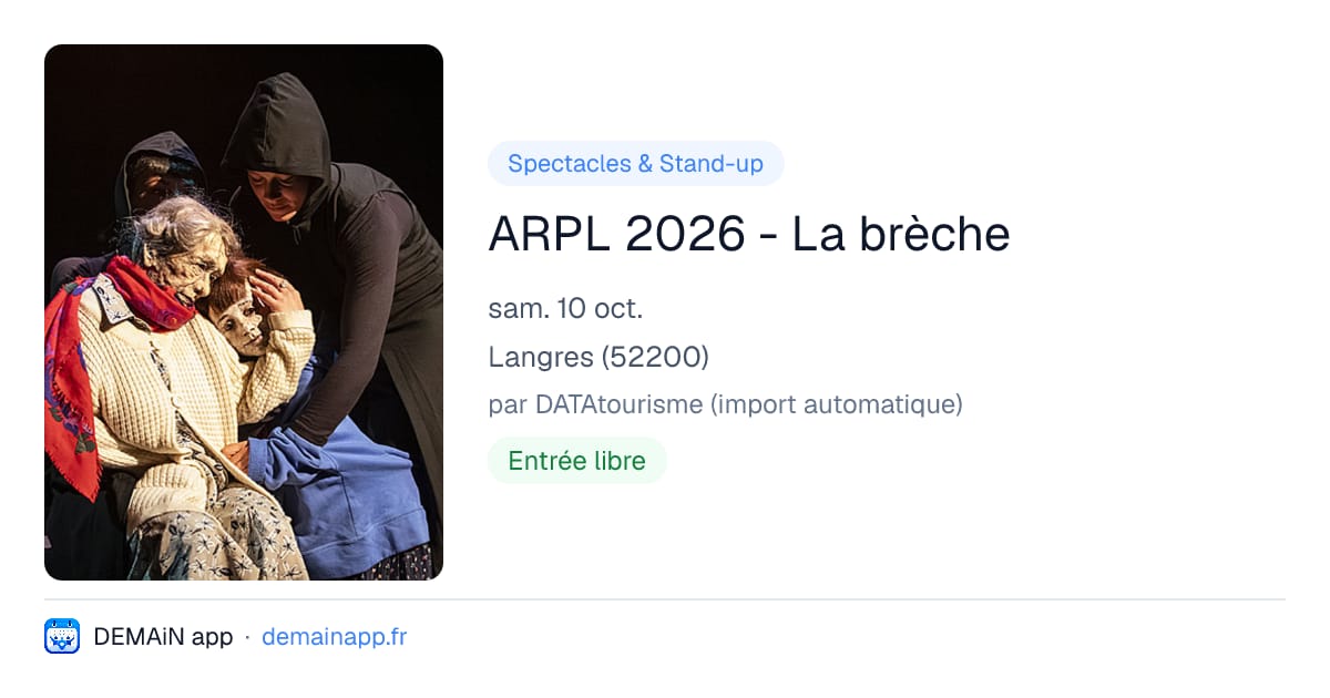 ARPL 2026 - La brèche — Langres