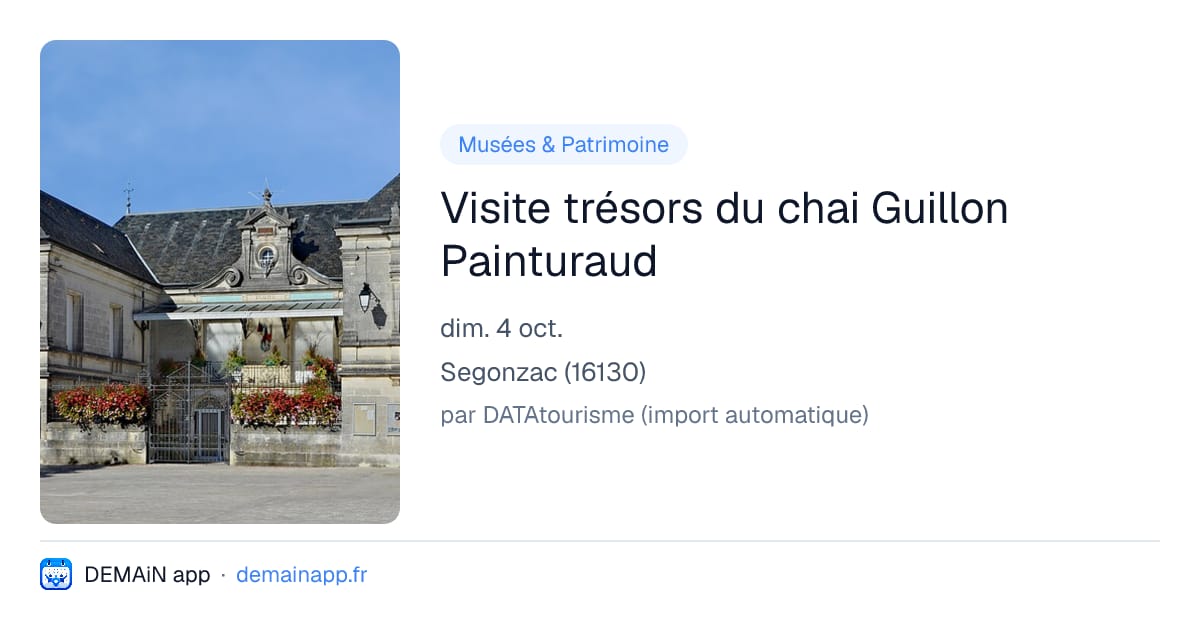 Visite trésors du chai Guillon Painturaud — Segonzac