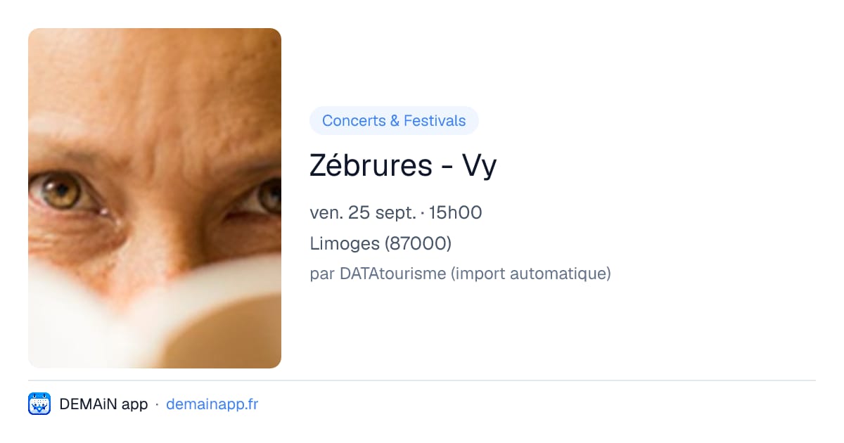 Zébrures - Vy — Limoges