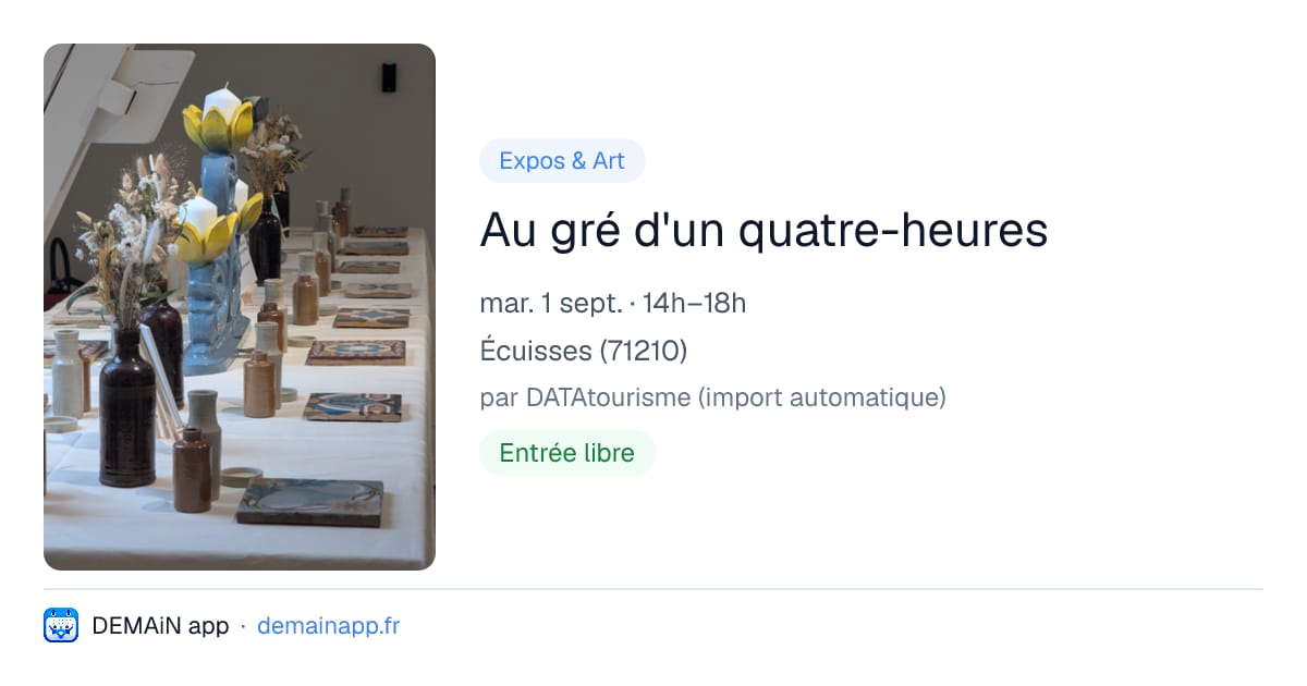 Au gré d'un quatre-heures — Écuisses