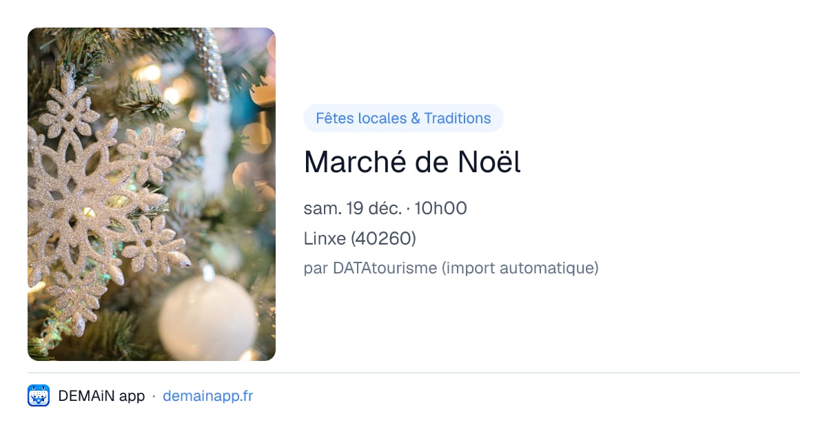 Marché de Noël — Linxe