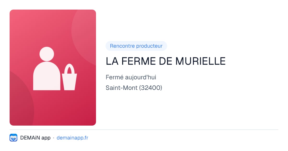 LA FERME DE MURIELLE — Saint-Mont
