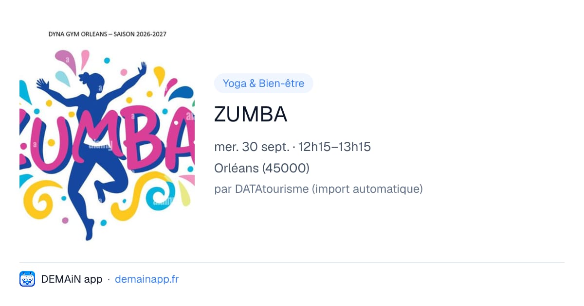 ZUMBA — Orléans