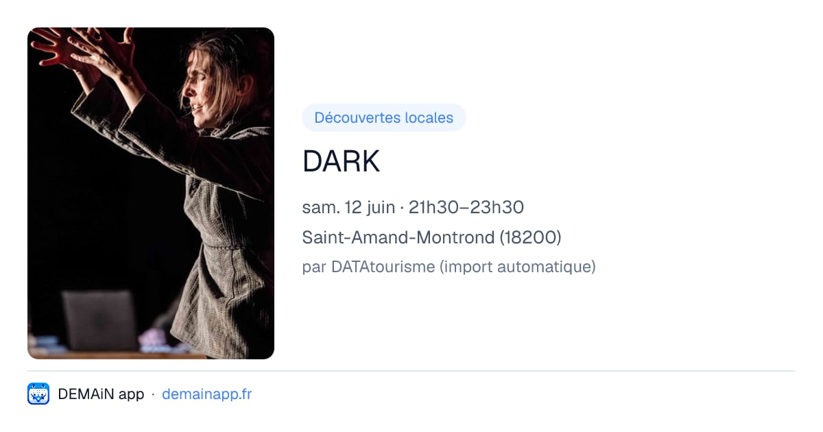 DARK — Saint-Amand-Montrond